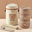 Axyaa Stainless Steel Thermal Lunch Box: Insulated, Leak Proof, Microwave Safe, Portable Bento Box