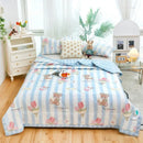 Axyaa Cotton Double Quilts: Cartoon Spring Summer Design, Soft & Comfortable, Adult Child Sizes