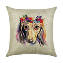 Axyaa Cartoon Design Linen Pillowcase for Home Décor