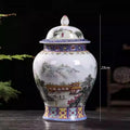 Axyaa Pink Porcelain General Jar - Elegant Ceramic Storage Vase for Home Decor