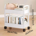 Axyaa Rolling Trolley Clothes Storage Locker with Wheels - Small Laundry Organizer