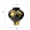 Axyaa Gold Foil Pattern Ceramic Vase - Modern Home Decor Handicrafts