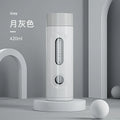 Axyaa Double-Layer Glass Tea Cup - 420ml, Leak-Proof & Portable