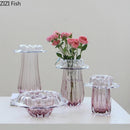 Glass Vase Hydroponics Plant Pots by Axyaa: Elegant Table Decoration for Floral Arrangements