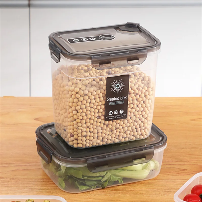 Axyaa Transparent Sealed Food Storage Container Organizer Box Jar