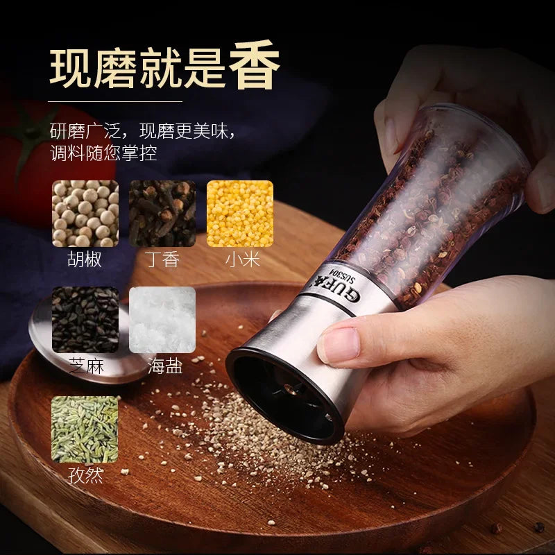 Axya Stainless Steel Pepper Grinder Ceramic Core Salt Mill