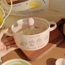 Axyaa Boba Ramen Bowl Set - Cute Japanese Ceramics Kitchen Tableware