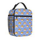 Axyaa Shiba Inu Dog Thermal Lunch Box Insulated Bento Tote Handbag for Women & Kids