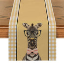 Axyaa Zebra Print Table Runner: Stylish Dining Decor for Indoor & Outdoor Tables