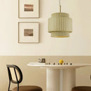 Axyaa Cream White Resin Chandeliers: Elegant LED Pendant Lighting for Dining Room and Bedroom