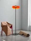 Axyaa Nordic Luxury Glass Floor Lamp LED 57" Tall Minimalist Standing Light