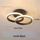 Axyaa Modern LED Ceiling Light Rings Indoor Lighting Fixture for Hallways and Aisles