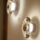 Axyaa Exquisite Crystal Round Wall Lamp for Home Decoration
