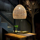 Rattan Pendant Chandelier Ceiling Light by Axyaa - Hand Knitted, Modern Design