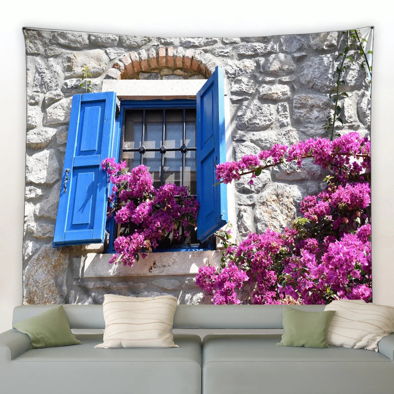 Axyaa 3D Flower Wall Tapestry Garden Poster for Living Room Bedroom Decor