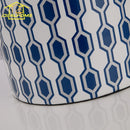 Axyaa Blue/Orange Ceramic Table Lamp LED E27, Minimalist Modern Desk Light for Bedroom