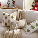 Axyaa Christmas Elk Snowflake Sofa Cushion Cover Festive Home Décor