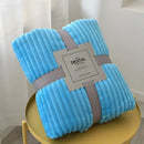 Axyaa Coral Fleece Winter Blanket - Soft & Warm Sofa Bedspread Plaid