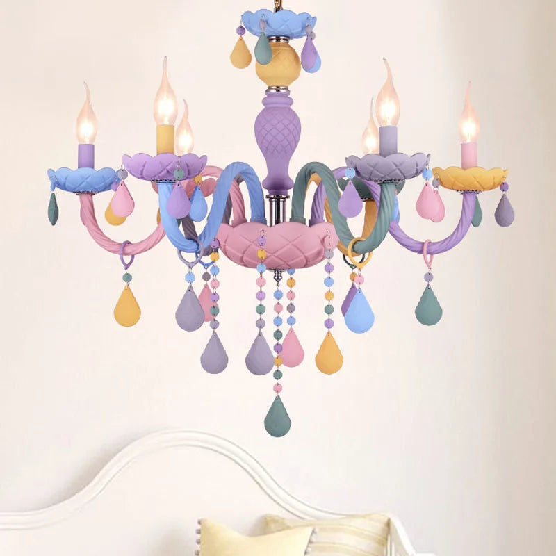 Axyaa Crystal Chandelier: Elegant Lighting for Home, Bedroom, Restaurant, Children's Room