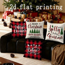 Axyaa Festive Holiday Pillow Covers for Sofa Bedroom Car