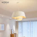Axyaa Retro Bedroom Chandelier Cream Fabric Nordic Living Room Light