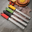Axyaa Stainless Steel Grater with Plastic Handle - Kitchen Gadget for Cheese, Chocolate, Fruits