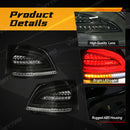 Axyaa Taillights for Toyota Vios 08-13 Brake Reverse Turn Signal Lamp Car Accessories