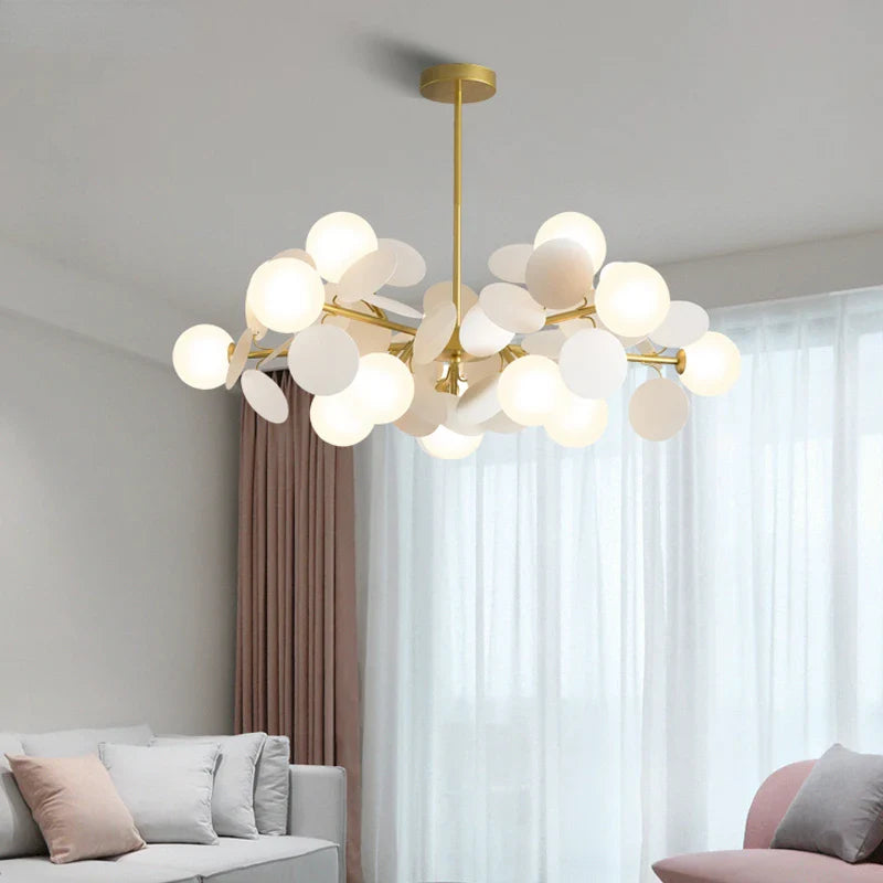 Axyaa Nordic LED Luxury Chandeliers for Home Indoor Lighting