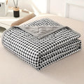 Axyaa Ultra-Soft Plaid Stripe Quilt Comforter with Soundwave Technology