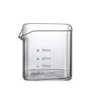 Axyaa 90ml/120ml Espresso Milk Pitcher Square Transparent Milk Sharing Cup