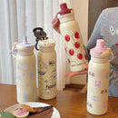 Axyaa Cherry Bear Stainless Steel Insulated Sport Water Bottle