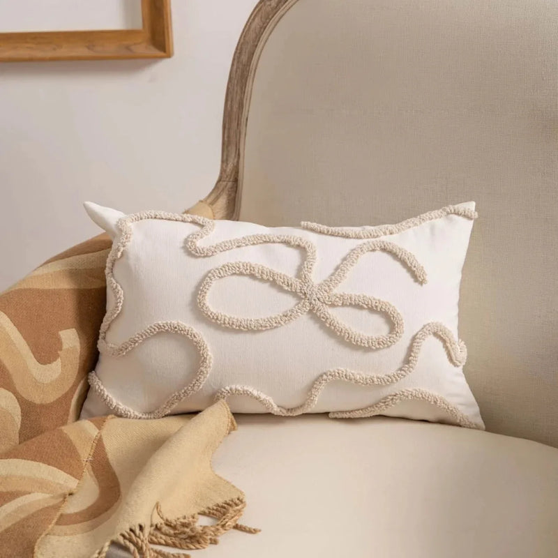 Axyaa Chenille Pillow Covers: Textured Sofa Cushion Cases for Modern Minimalist Style