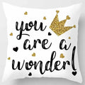 Axyaa Yellow Pink Pattern Square Pillowcase Home Decoration Cushion Cover