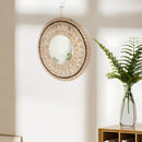 Axyaa Boho Wall Hanging Mirror for Aesthetic Home Decor