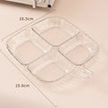 Axyaa Dried Fruit Plate Snack Dish Candy Nuts Plastic Tray Dessert Trays