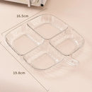 Axyaa Dried Fruit Plate Snack Dish Candy Nuts Plastic Tray Dessert Trays