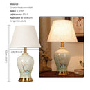 Axyaa Ceramic Table Lamp: Contemporary American Style for Living Room, Bedroom, or Hotel Decor