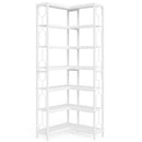 Tribesigns 7-Shelf Corner Bookshelf by Axyaa - Modern 7-Tier Corner Storage Display