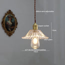Axyaa Modern LED Glass Copper Pendant Light with Knob Switch