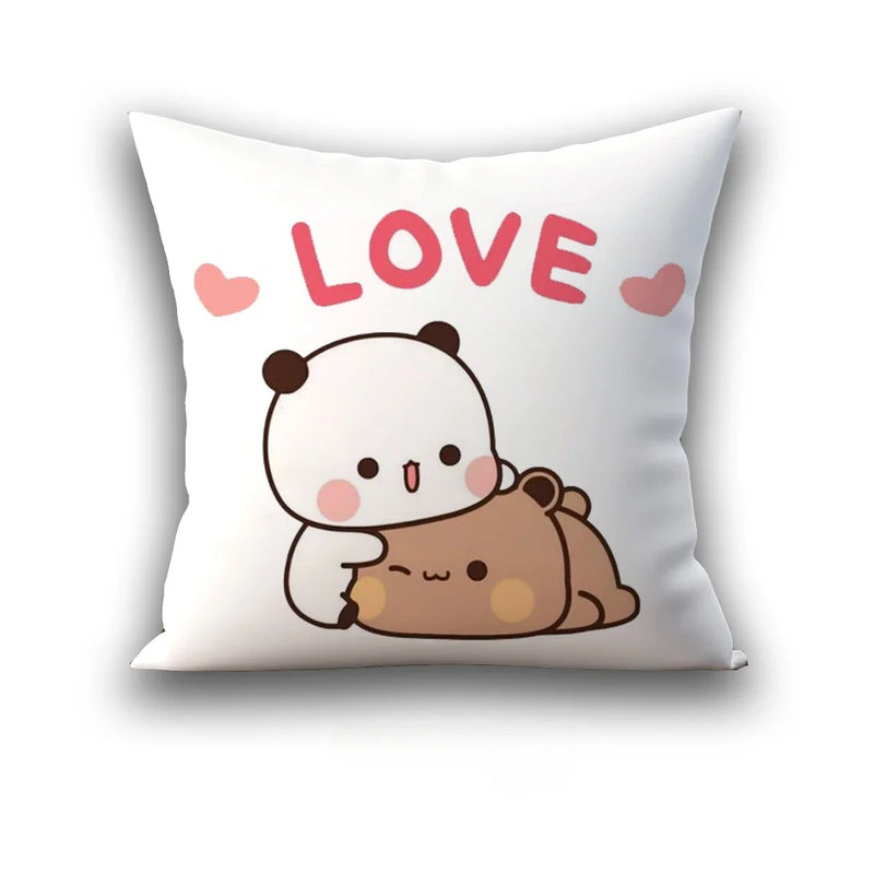 Axyaa 45x45 Cushion Cover, Cute Square Pillowcase, Birthday Wedding Gift