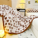 Axyaa Milk Flannel Printed Blanket