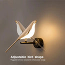 Axyaa Magpie Bird Wall Light - 360° Rotatable Touch Switch LED Wall Sconce