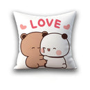 Axyaa 45x45 Cushion Cover, Cute Square Pillowcase, Birthday Wedding Gift