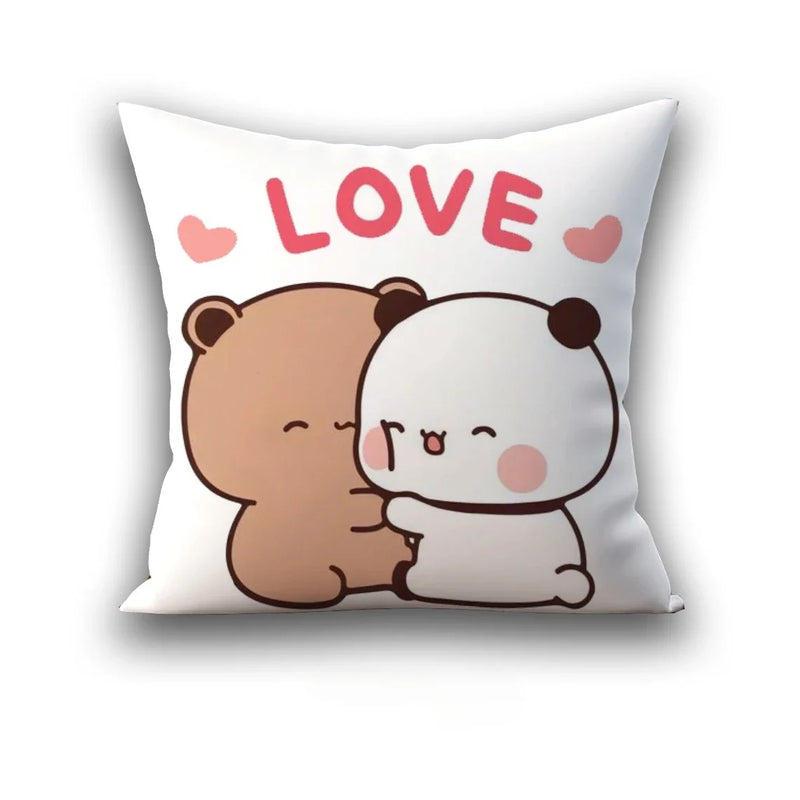 Axyaa 45x45 Cushion Cover, Cute Square Pillowcase, Birthday Wedding Gift