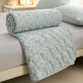 Axyaa Floral Print Quilted Comforter for Bed - Soft & Breathable Single/Double Size