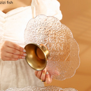 Axya Glass Plates Salad Bowl Cake Stand Dessert Bowl Dim Sum Dish Tray