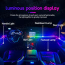 Axyaa RGB Car Ambient Lights: 64 Colors LED Fiber Optic Decoration