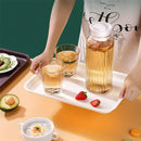Axyaa Green Plastic Food Tray for Kitchen and Hotel Dessert Serving
