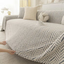 Axyaa Jacquard Boho Style Velvet Sofa Cover Armchair Protector Vintage Blanket