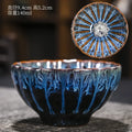 Axyaa Kiln Ceramic Teacups: Hand-Inlaid Kung Fu Design for Travel & Meditation